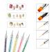 Rnitle Nail Art Fineliner Brush Set (5 Pieces) - Professional Detail Brushes for Nail Design & Painting | Perfect for Salons & Nail Care - Buy Online on SooperMarket.com