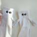 Magnetic Suction 3D Doll Couple Socks - Cute Novelty Socks for Couples - White, 1 Pair - Buy Online on SooperMarket.com