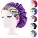 Tossper Women Satin Night Cap - Wide Elastic Hair Cover & Bonnet for Curly Hair - Black - Buy Online on SooperMarket.com