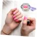 minkissy Nail Art Crystal Cup Cosmetics Cover Glass Purple Manicure 6.5x8cm Purple - Buy Online on SooperMarket.com