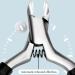 DHWEKU Professional Cuticle Nippers Sharp Cuticle Remover Cuticle Nippers Made of Stainless Steel with Non-Slip Handle for Precise Removal of Excess Cuticles Cuticle Scissors for Nail and Toenail - Buy Online on SooperMarket.com