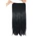 MapofBeauty 23" Long Straight Clip in Hair Extensions Hairpieces (Black)