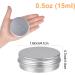 Aluminum Tins - Sopito 24 Pack 15ml Empty Round Tins for Lip Balm Cosmetics Mini Candles & Crafts - Buy Online on SooperMarket.com