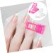 Mikinona Manicure Tools 48 pcs Finger Tip Fixing Clamps and UV Accessories Gel Curve Manicure Quick Poly A Salon Home Kit Tool Pink Nails Forms Clips Art Fixation Pinching Fiberglass 1 count (Pack of 1) White Pinkx4pcs - Buy Online on SooperMarket.com