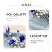 YBSHIN Blue Rhinestone Wedding Hair Comb - Silver Bridal Headpiece for Women (Style 1-Blue Crystal) - Buy Online on SooperMarket.com