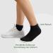 MOWENTI 10 Pairs Unisex Sneaker Socks | Breathable Cotton Ankle Sports Socks for Running & Leisure (Size 39-42) - 2 Black - Buy Online on SooperMarket.com