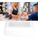 Portable ABS Makeup Tool Cleaning Box with Separate Filter Layer Convenient for Nail and Jewelry Cleaning (White) - Buy Online on SooperMarket.com
