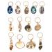 EXCEART Dreadlock Accessories 13pcs Hair Braid Rings Shell Headpiece Hair Clips Pendant Ocean Conch Seashell Enamel Charms Pendants for Diy Jewelry Making Hair Jewelry Accessories