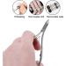 Olakin Set of 2 Stainless Steel Cuticle Nippers and Cutters with Pusher - Ideal for Manicure and Pedicure - Buy Online on SooperMarket.com