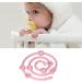 Topincn Pink Silicone Pacifier Clips Adjustable Baby Bottle Straps & Toy Seat Belts - Stretchy Bite Ring Dishwear for Strollers - Buy Online on SooperMarket.com