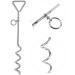 1 X 16" Heavy Duty Ground Spike Stake (40cm) Dog Chains for outside Dog Tie Out Cable Steel Spiral Dog Tether Outdoor Dog Camping Accessories (Stake Only 1 X 40cm) Stake Only 1 X 40cm - Buy Online on SooperMarket.com
