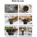 Eggone DIY Flower Frog Floral Cage Vase Filler - Twistable Ikebana Arrangement Tool for Home Decor (Black) - Buy Online on SooperMarket.com