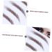 4pcs Eyebrow Stickers Waterproof Makeup Peel off Brow 6d Hair-like Eyebrows Stickers Transport Tool 21x15cm Brown - Buy Online on SooperMarket.com