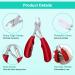 URAQT Precision Toenail Clippers - Heavy Duty Stainless Steel Cutter for Thick Nails with Protective Cover - Buy Online on SooperMarket.com