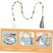 LIFKICH Fringe Decor Ornament Beaded Garland with Tassel Easter Farmhouse Bead Garland Hanging Door Bead Garland Tassel Garland Bead Easter Beaded Garland Wood Rabbit Rope - Buy Online on SooperMarket.com