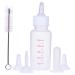 DoubleWood Pet Nursing Bottle Kits Nursing Bottle Kits Replacement Nipple Cat Feeding Bottle for Newborn Kittens, Puppies, Rabbits, Small Animals