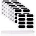 48 Pairs Eye Strips Sports Eye Stickers Breathable Eye Strips with 1 White Pencil for Baseball Football Softball Lacrosse Fans on Game Day Black