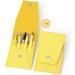 Eyebrow Shaping Kit | with Travel Case Eyebrow Scissors Kit Brow Scissors Eyebrow Kit | Eyebrow Scissors for Women Eyebrow Grooming Kit for Ingrown Hair Hair Plucking Daily Puchen Lemon Yellow 6-piece Set - Buy Online on SooperMarket.com
