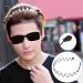 Black Wavy Metal Hair Bands 2 Pack - Unisex Headbands for Men and Women - Non-Slip Spring Sports Accessory - Buy Online on SooperMarket.com
