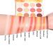 Yeweian Glitter Matte Orange Pink Eyeshadow Palette - 12 Colors Shimmer High Pigmented Makeup, Waterproof & Long-Lasting for Women - Buy Online on SooperMarket.com