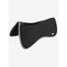LeMieux Wither Free Half Saddle Pad - English Saddle Pads for Horses - Equestrian Riding Equipment and Accessories (Black - Large)