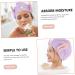 MAGICLULU 3pcs Bunny Ears Dry Hair Hat Coral Fleece Hair Mask Absorb Water Violet - Buy Online on SooperMarket.com
