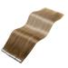 Shop Laavoo 50cm Balayage Real Hair Tape-In Extensions - Ombre Blond & Light Brown | 20PCS 50g #8/16/60 - Buy Online on SooperMarket.com