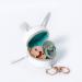 MOMINSIDE Pacifier Case Holder with Clip - Cute Rabbit Bag Charm - Holds 2 Pacifiers - White & Pink - Buy Online on SooperMarket.com