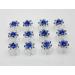 24 Pcs Blue Rhinestone Spiral Twist Hair Pins - Bridal Wedding Rose Flower Clips - Buy Online on SooperMarket.com