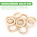 20PCS Natural Wood Rings for Crafts - Macrame DIY Wooden Rings 55mm/2.2inch - Buy Online on SooperMarket.com