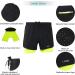 Lixada Men's 2-in-1 Running Shorts - Quick Drying & Breathable - Black Large - Buy Online on SooperMarket.com