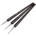 TRIXES 3 Small Nail Brushes Professional Gel & Acrylic Nail Art Tools for Home & Salon Use - Buy Online on SooperMarket.com