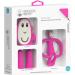 Matchstick Monkey Antimicrobial Teething Starter Set - Pink Monkey Set for Babies 3 Months+ | Includes Flat Face Teether, Animal Teether, and Finger Toothbrushes - Buy Online on SooperMarket.com