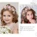 IYOU Flower Communion Headpiece Pink Floral Princess Headbands Pearl Butterfly Birthday Wedding Hair Accessories for Girls - Buy Online on SooperMarket.com