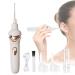 Electric Earwax Removal Kit Ear Wax Removal Silicone Ear Scoop Vacuum Cleaner Ear Wax Suction Remover Ear Cleaning Unit with Led Lightfor Children and Adults White