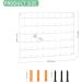 MOOACE 54 Spools Thread Holder Set of 2 - Metal Thread Rack Organizer for Embroidery, Quilting, Sewing - White - Buy Online on SooperMarket.com
