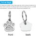 PATIKIL Animal Dog Cat Paw Print Pendants 6 Pcs Crystal Footprint Dog Cat Paw Prints Pendants for DIY Necklace Bracelet Enamel Jewelry Making Silver Tone - Buy Online on SooperMarket.com