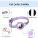 Kocnydey Reflective Airtag Cat Collar - Adjustable Anti-Wing Collars with Bell for Cats & Small Dogs (Purple XS 19-26cm) - Buy Online on SooperMarket.com