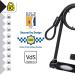 Master LOCK INCLOSS Key Lock with Bracket & Loop Cable - Certified Bicycle Lock (Secure Gold) XL 8285EURDPRO for Ultimate Bike Security - International Shipping Available - Buy Online on SooperMarket.com