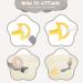 Vicloon 3 Pcs Baby Dummy Clips - Wooden Pacifier Chain Holder for Boys and Girls | Teether Toy Soother Clip in Gray/Beige - Buy Online on SooperMarket.com