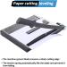 ISDIR Paper Cutter Guillotine  12 Inch Paper Cutting Board  12 Sheets Capacity  Heavy Duty Metal Base  Dual Paper Guide Bars  Professional Paper Cutter and Trimmer for Home  Office (12'' Black) - Buy Online on SooperMarket.com