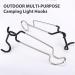 Tobwolf 2PCS Stainless Steel Lantern Hook Hangers for Camping - Portable Non-Slip Holder for Water Bottles, Cups, and Tent Lamps - Buy Online on SooperMarket.com