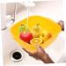 Alipis 1 Set Fruit Drain Basket Storage Shelf Plastic Laundry Baskets Kitchen Accessory Household Container 32X27CM Orange - Buy Online on SooperMarket.com