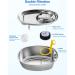 WOPET Stainless Steel Cat Water Fountain 67oz/2L - Silent Pet Drinking Fountain with Filter for Dogs, Cats, Birds, Small Animals - Buy Online on SooperMarket.com