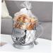 capsule coffee storage creamer container coffee espresso Fruit Storage Basket concentrate Fruit tray 20x19cm Silver - Buy Online on SooperMarket.com