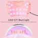 54W UV LED Nail Lamp for Gel Nail Curing | 3 Timers, LCD Display, Smart Sensor | USB Plug | Fingernail & Toenail Dryer (White) - Buy Online on SooperMarket.com