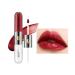 Double-ended Lip Oil Matte Lip Gloss Waterproof Sweatproof Lipstick Sealer Lip Glow Oil Plumper Clear Hydrating Lipstick Raincoa 128#