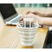Fisiei Collapsible Cup Set - 4 Pack (Green, Blue, White, Lake Blue) | Portable Cups for Travel, Sports, Camping, and Home Use - Buy Online on SooperMarket.com