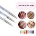 French Manicure Kit - 10Pcs Stamp & Dotting Pen Set for Nail Art Design | Double Sided Stamper & Tools for DIY Home Salon - Buy Online on SooperMarket.com