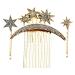 HAPINARY 1 Set Star Moon Hairpin Hair Side Comb Clip Bridal Hair Comb Wedding Hair Barrettes Hair Pin for Decor Hair Side Clip Comb Metal Bridesmaids Headpiece Hair Side Combs Star Hairpins